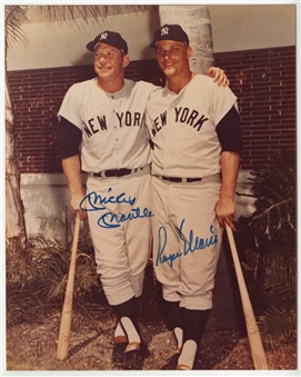 Mickey Mantle and Roger Maris Dual Signed 8x10 Photograph (JSA)